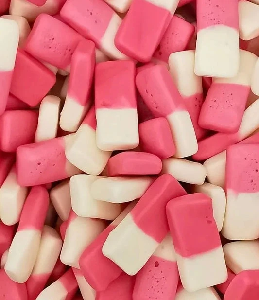 Squashies Framboise / Lait - Bonbons Anglais (50g)