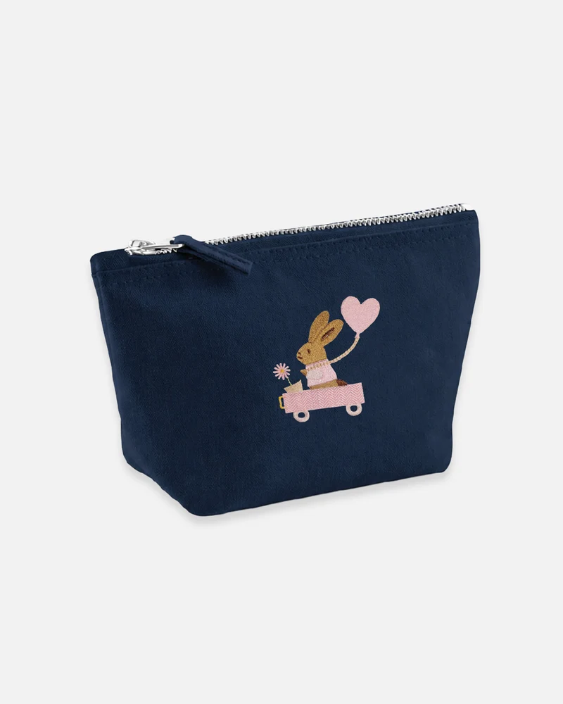 Trousse de toilette navy lapin cariole rose