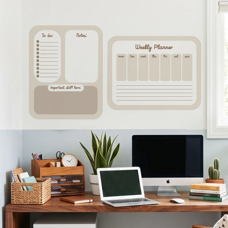 Tablero magnético planificador de color sólido - Varios colores disponibles