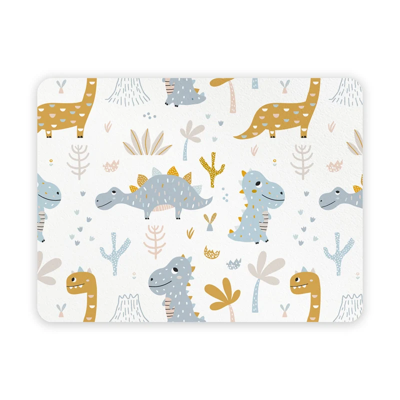 Placemats for Children Dinosaurs Blue and Orange Fantasy