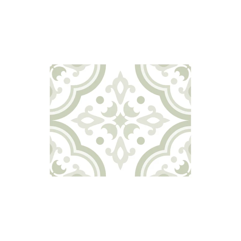 Lisbon Light Sage Wall Tile Sticker 20x25 cm