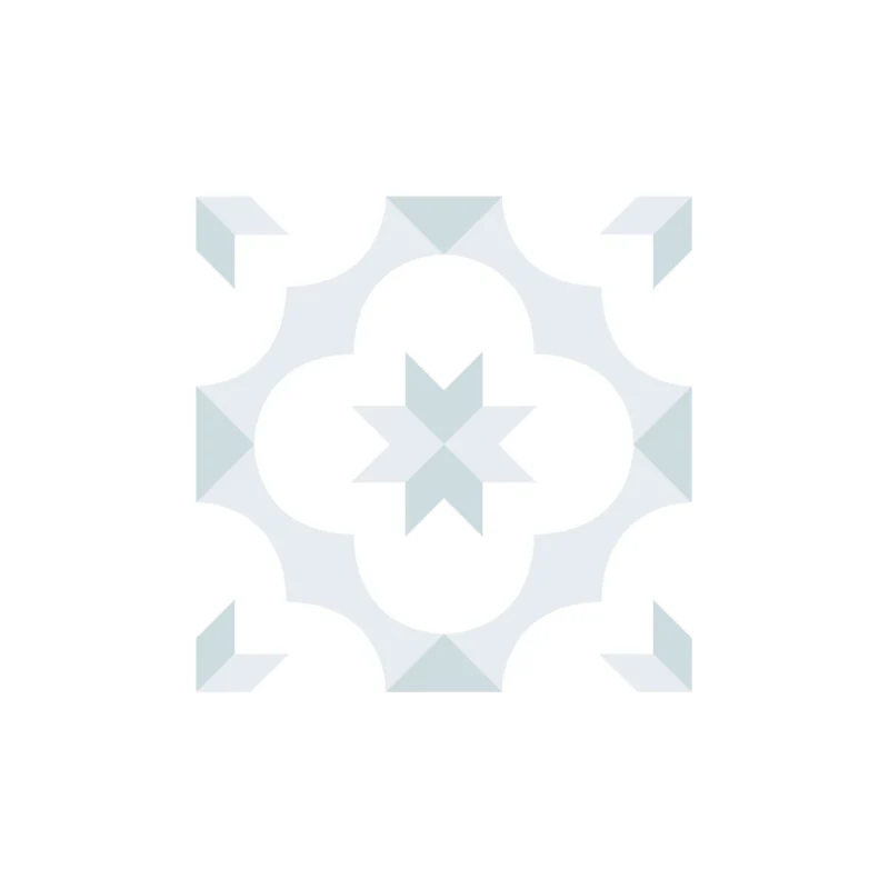 Wall Tile Sticker 20x20 cm Florence Powder Blue