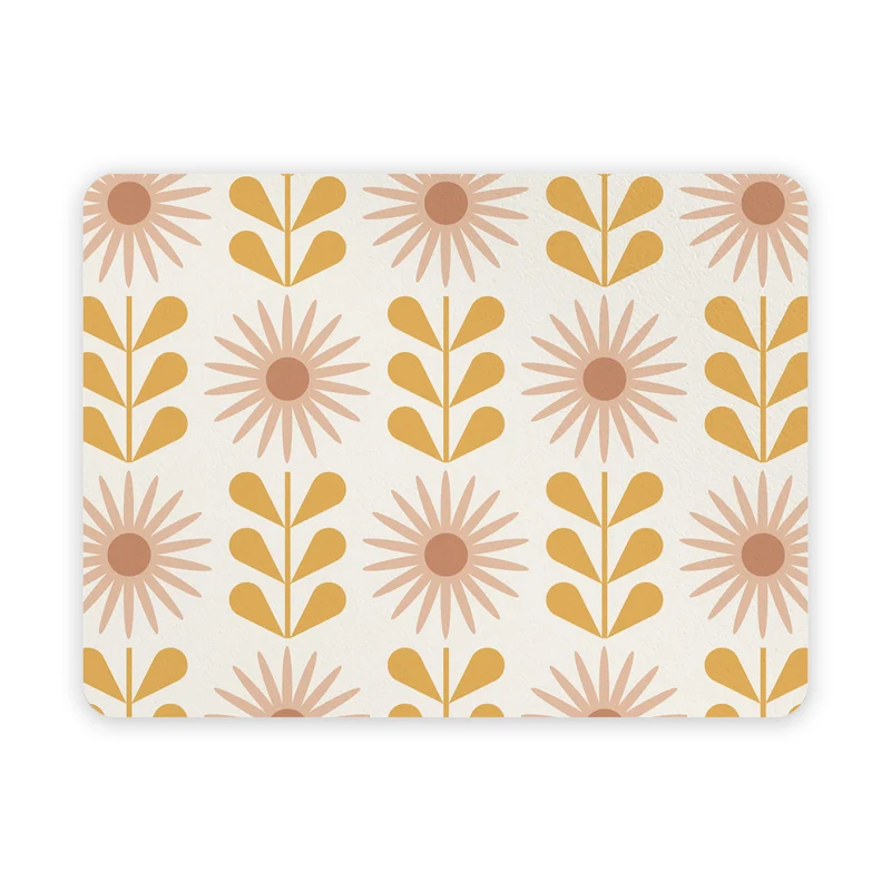 Mantel individual con diseño de flores descoloridas (más formas disponibles)