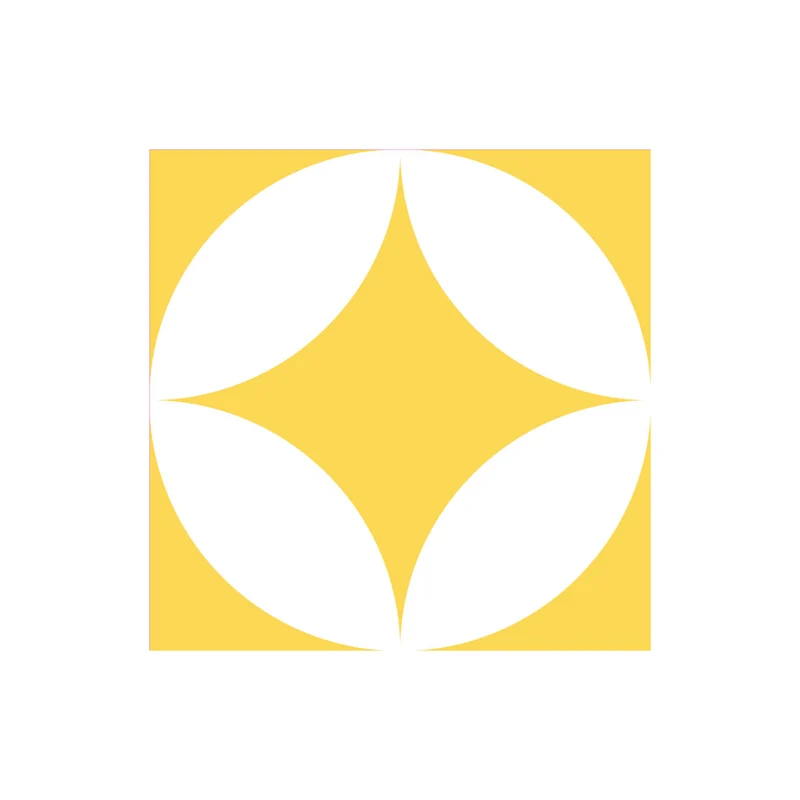 Floor Tile Sticker 30x30 cm Yellow Diamonds