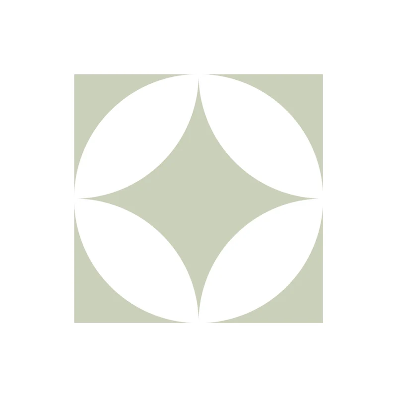 Floor Tile Sticker 20x20 cm Light Sage Diamonds