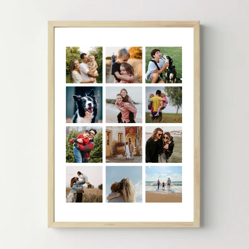 Affiche personnalisée - Pêle-mêle 12 photos