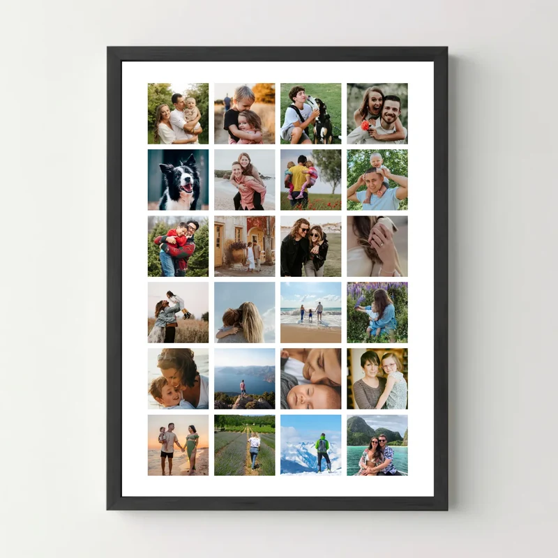 Affiche personnalisée - Pêle-mêle 24 photos