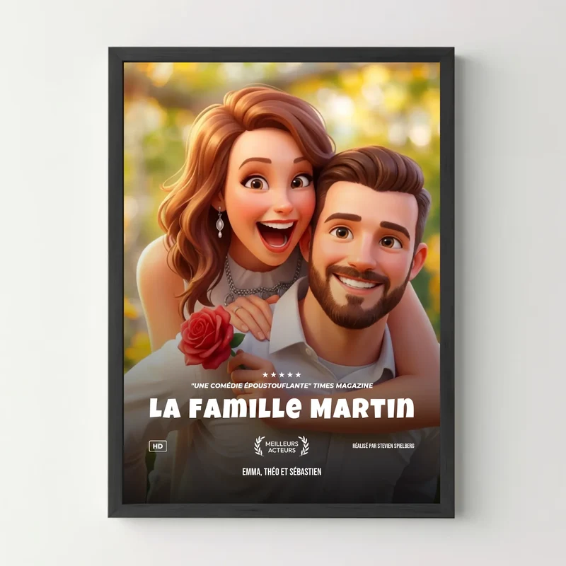 Affiche personnalisée - Votre affiche de film style film d'animation 3D