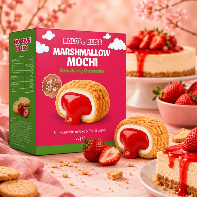 Mochi Marshmallow Fraise 🍓 Cheesecake (x1)