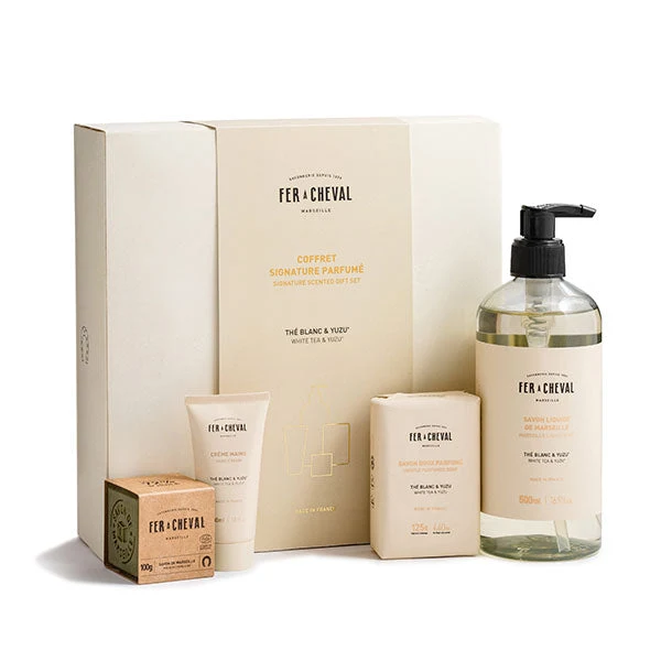Coffret Signature Parfumé Thé Blanc & Yuzu - Fer à Cheval