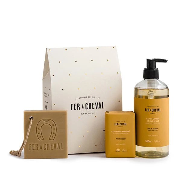 Coffret Rituel Parfumé Miel & Amande - Fer à Cheval