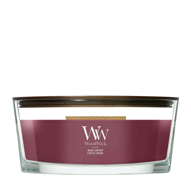 Bougie Ellipse Cerise noire - WoodWick