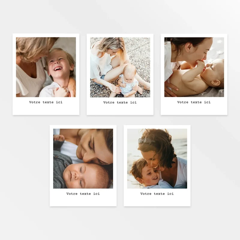 Pack de 5 photos style Polaroïd