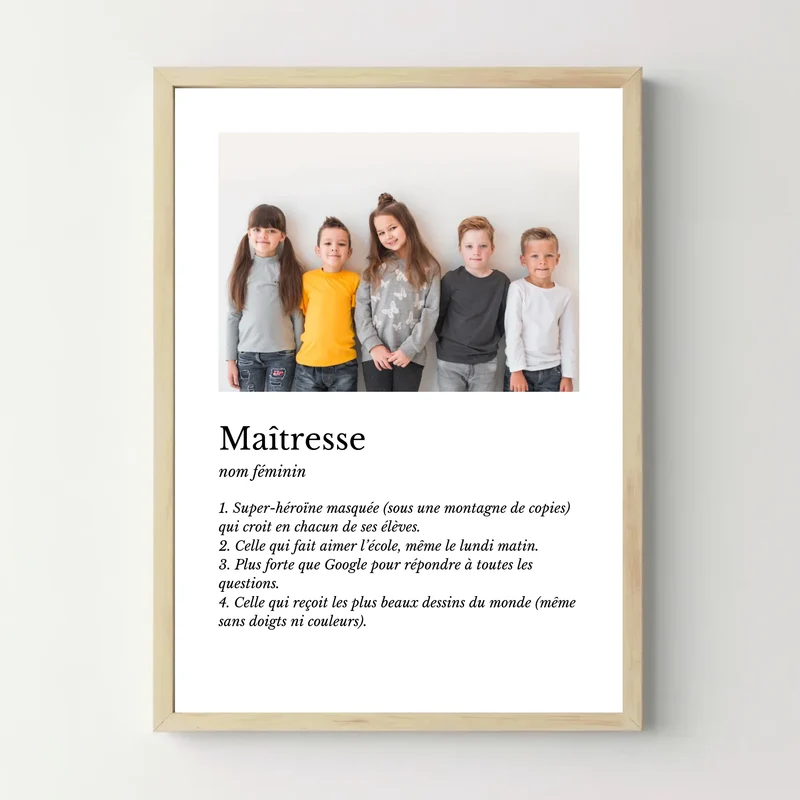Affiche personnalisée - Définition Maîtresse