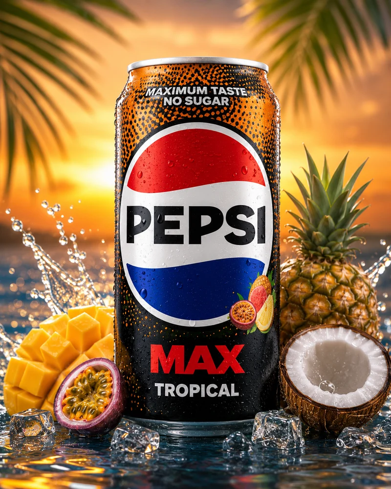 Pepsi Max Tropical Sans sucre 🇬🇧 (33cl)