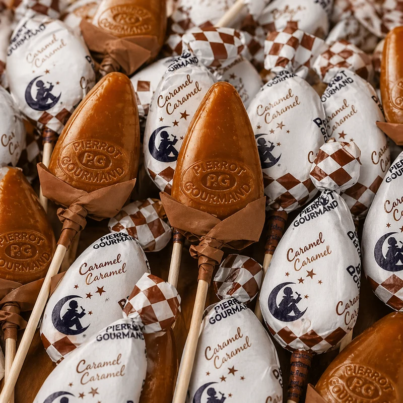 Sucette Pierrot Gourmand Caramel (x1)