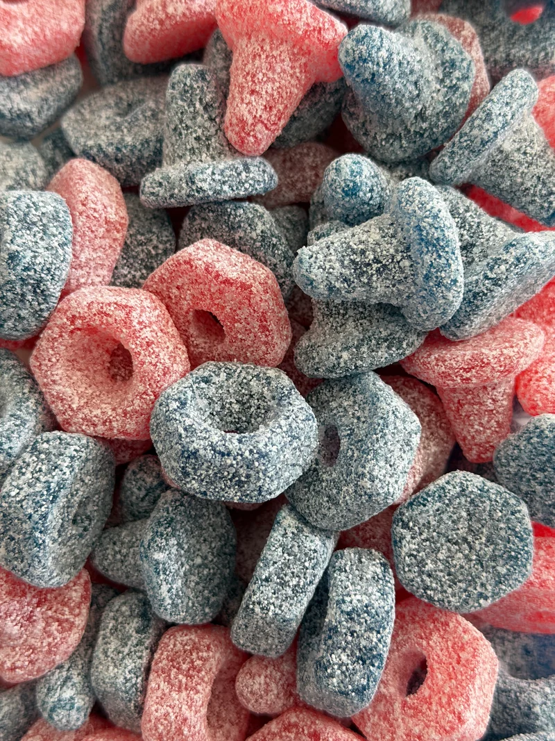 Boulons et Vis super acide Fraise/Framboise (100g)