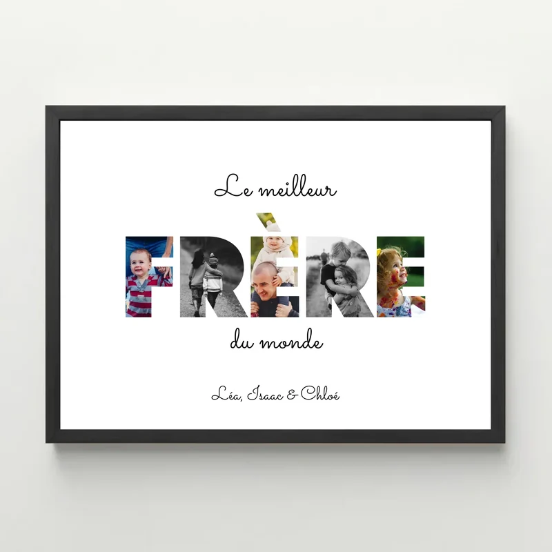 Affiche personnalisée - Le meilleur frère du monde