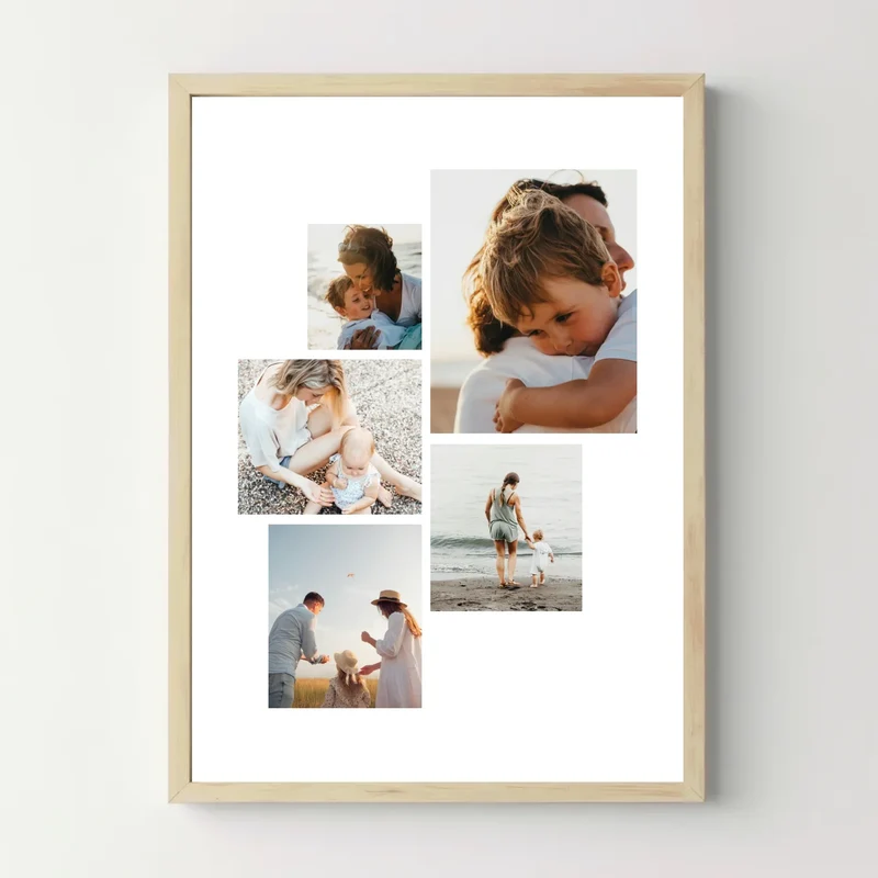 Affiche personnalisée - Poster pêle-mêle 5 photos