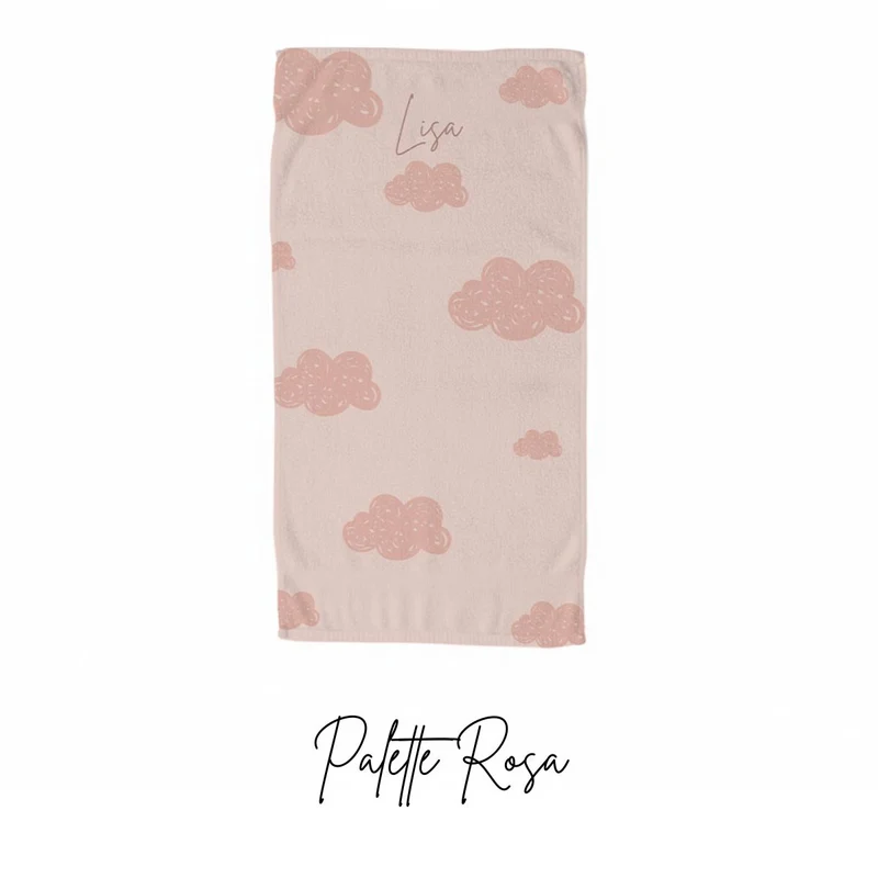 Personalized Cloud Beach Towel - Multiple Colors Available