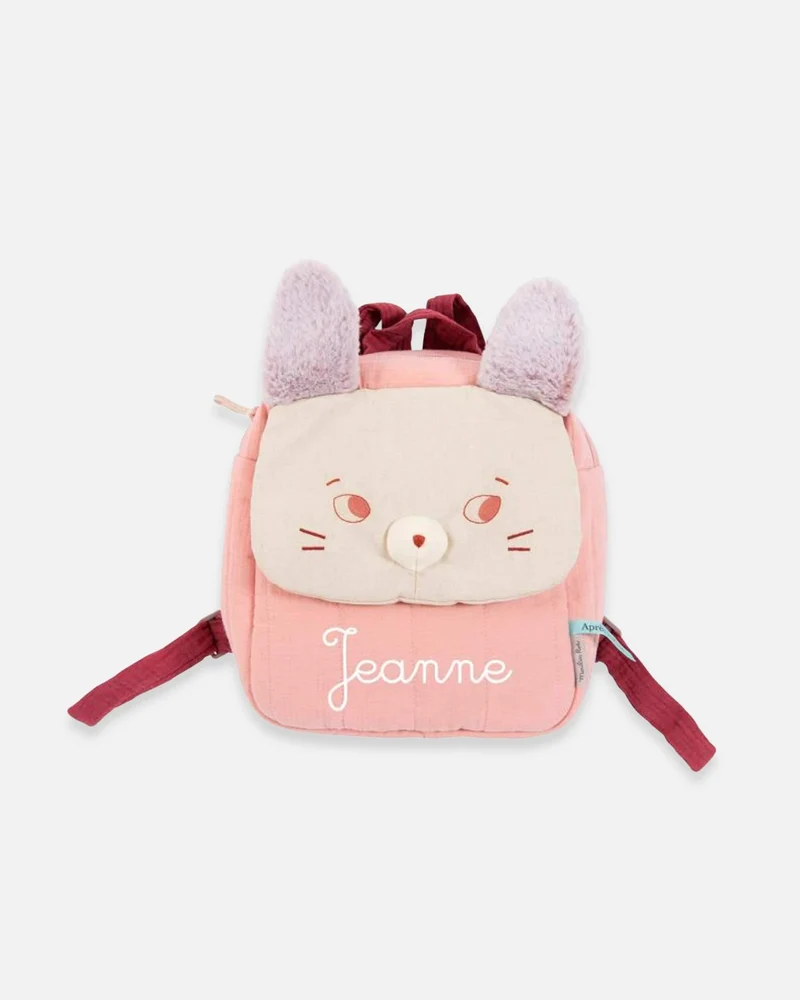 Sac à dos souris rose à personnaliser