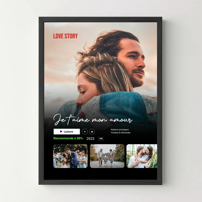 Affiche Netflix personnalisée - Vignettes épisodes