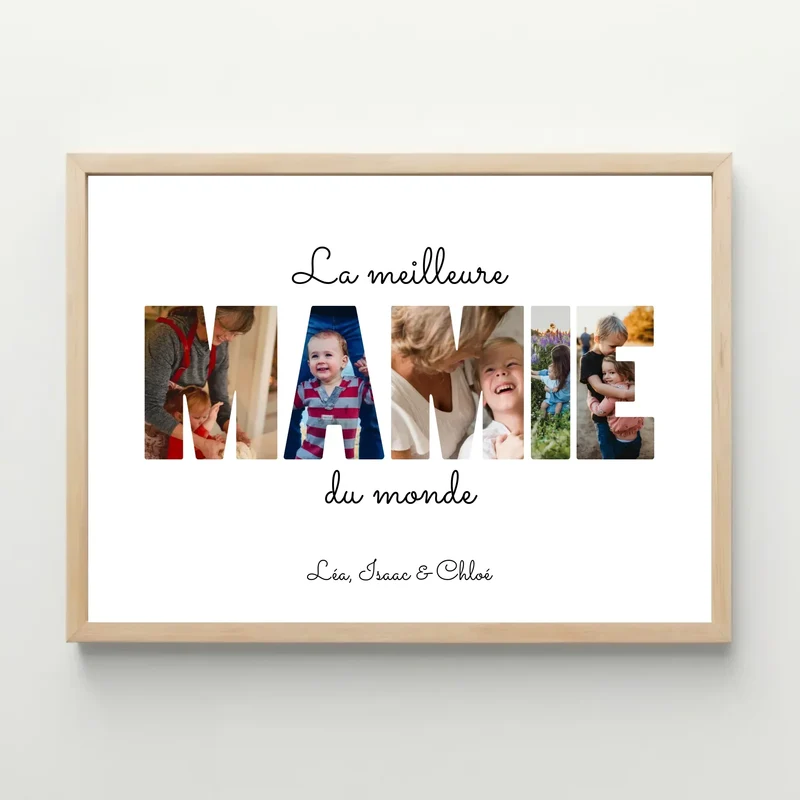 Affiche personnalisée - La Meilleure Mamie du monde