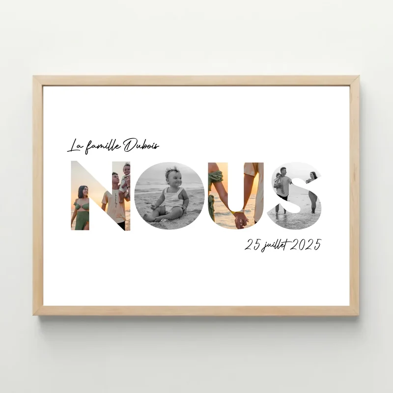 Affiche personnalisée photos - Nous - Paysage