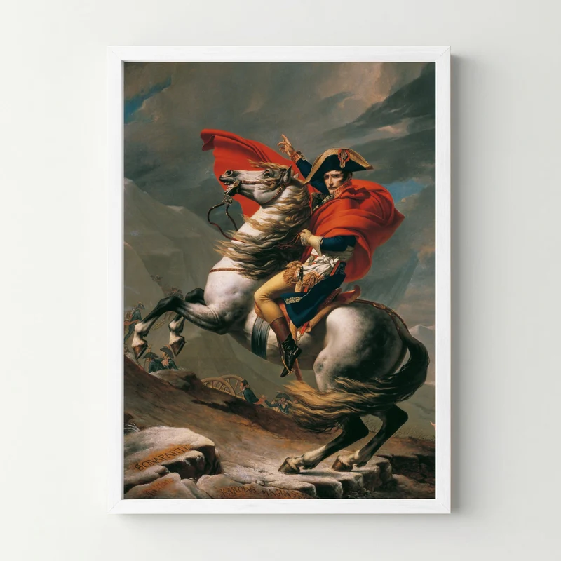 Affiche "Napoleon Bonaparte franchissant le Grand-Saint-Bernard"