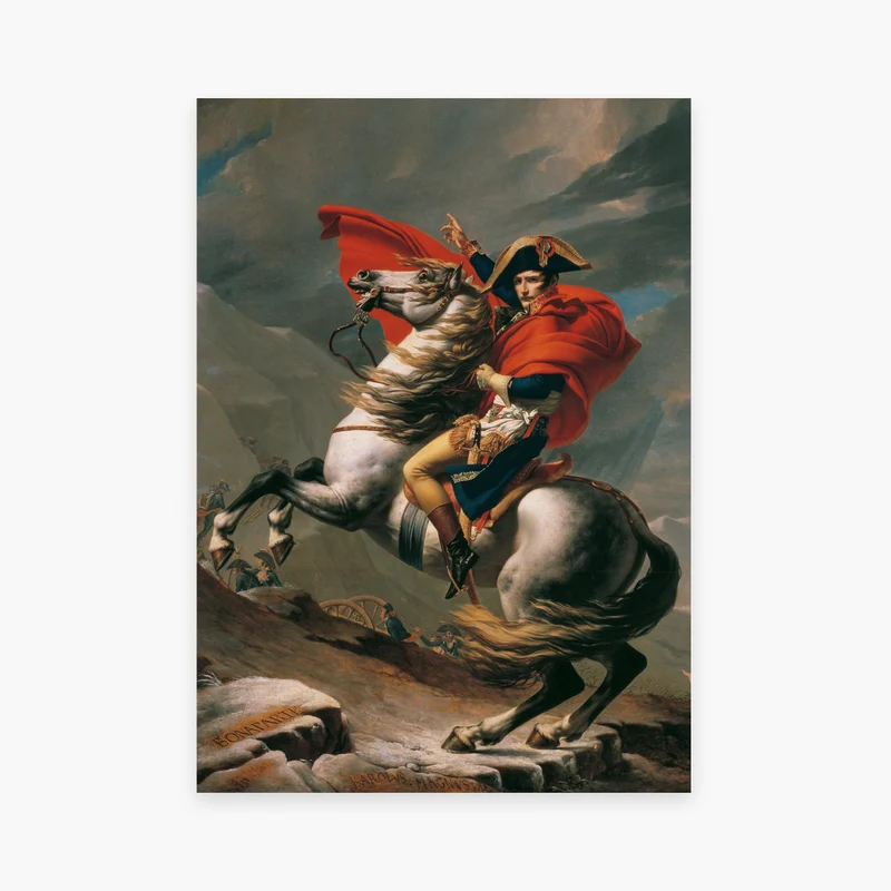 Affiche "Napoleon Bonaparte franchissant le Grand-Saint-Bernard"