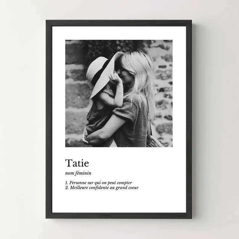 Affiche personnalisée - Définition tatie