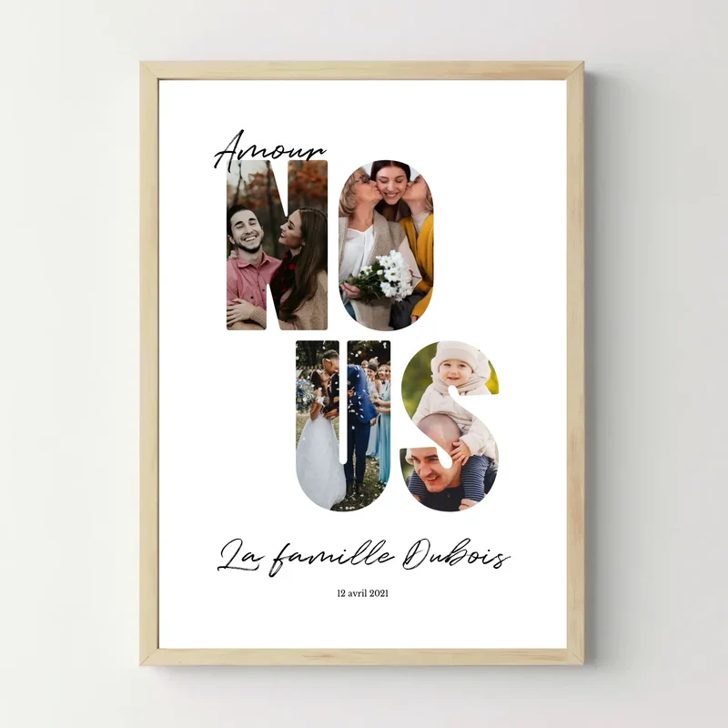 Affiche personnalisée - Poster photo famille "Nous"