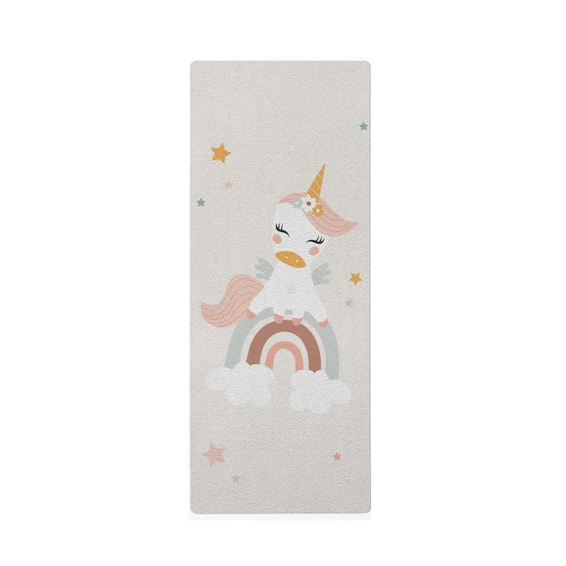 Alfombra infantil de unicornio - Nombre personalizable - Múltiples diseños y tamaños disponibles