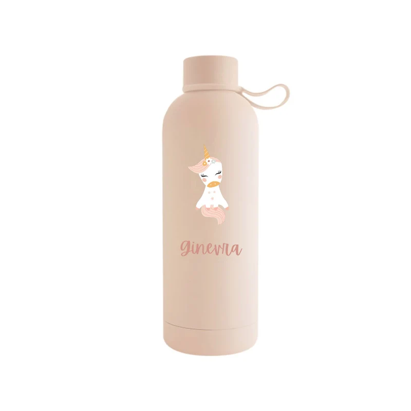 Botella térmica de unicornio personalizada para niños de 500 ml (varios diseños disponibles)