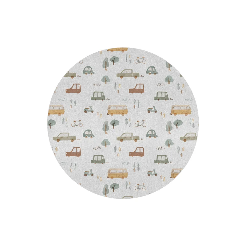 Roadtrip Round Rug - Customizable Name