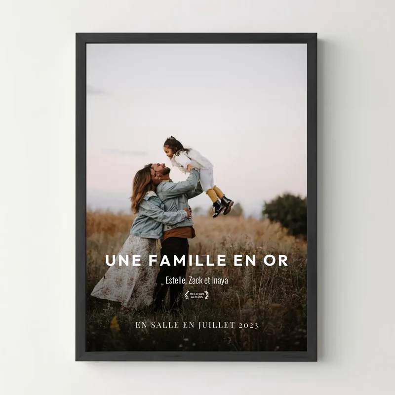Affiche de film personnalisée - Famille - Poster photo