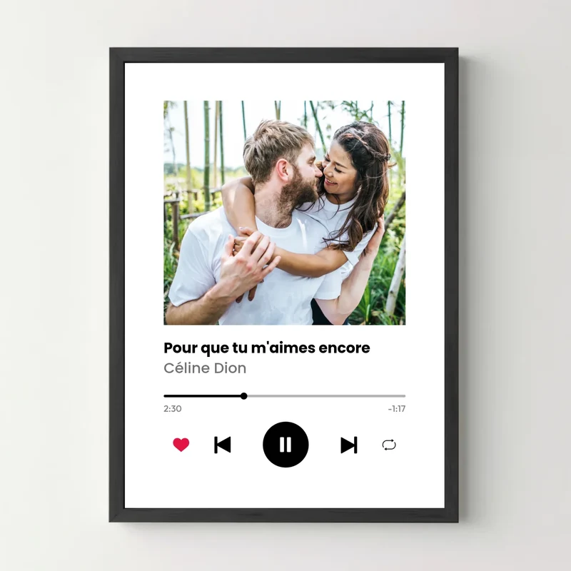 Affiche personnalisée - Poster Player musique Spotify