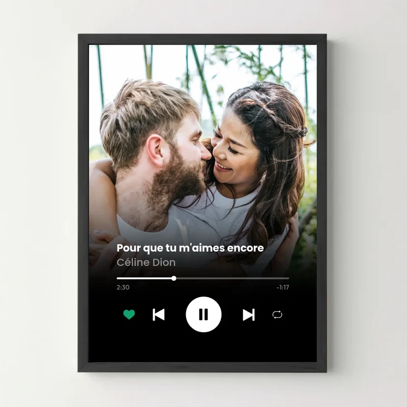 Affiche personnalisée - Player musique Spotify