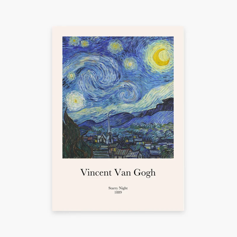 Affiche Van Gogh Starry night Van Gogh - 1889