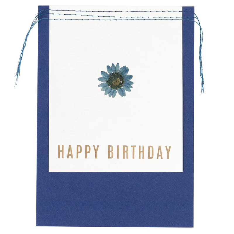 Carte Flower Passe-Partout Happy Birthday - Räder