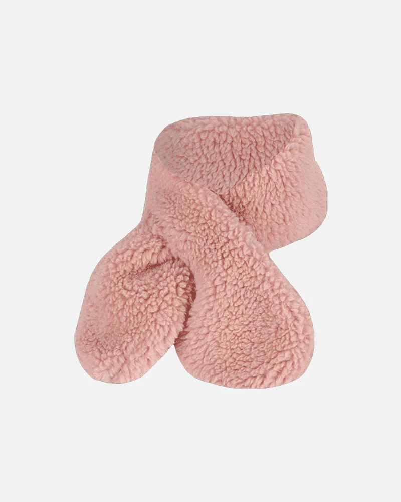 Écharpe en Peluche Rose Pâle