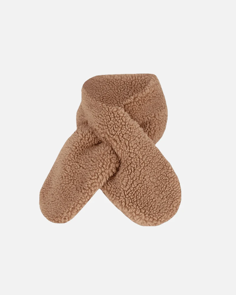 Écharpe en Peluche Rose Beige