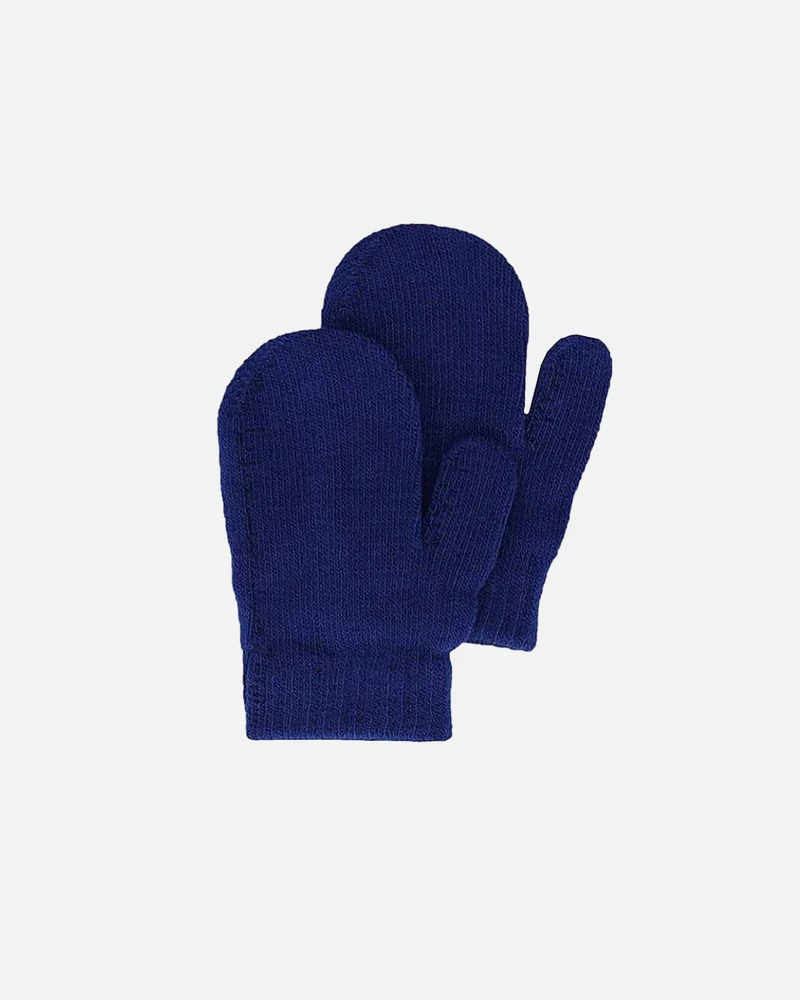 Paire de moufles bébé bleu kobalt