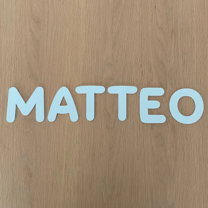 Acrylic Lettering Matteo - Mint