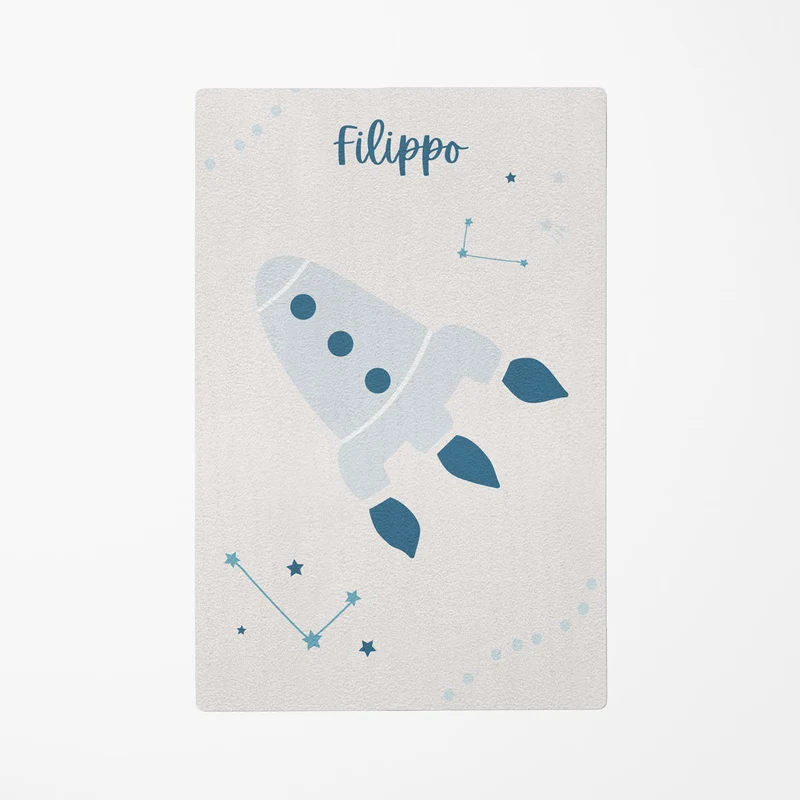 Tapis de jeu spatial - Plusieurs couleurs et tailles disponibles - Nom personnalisable