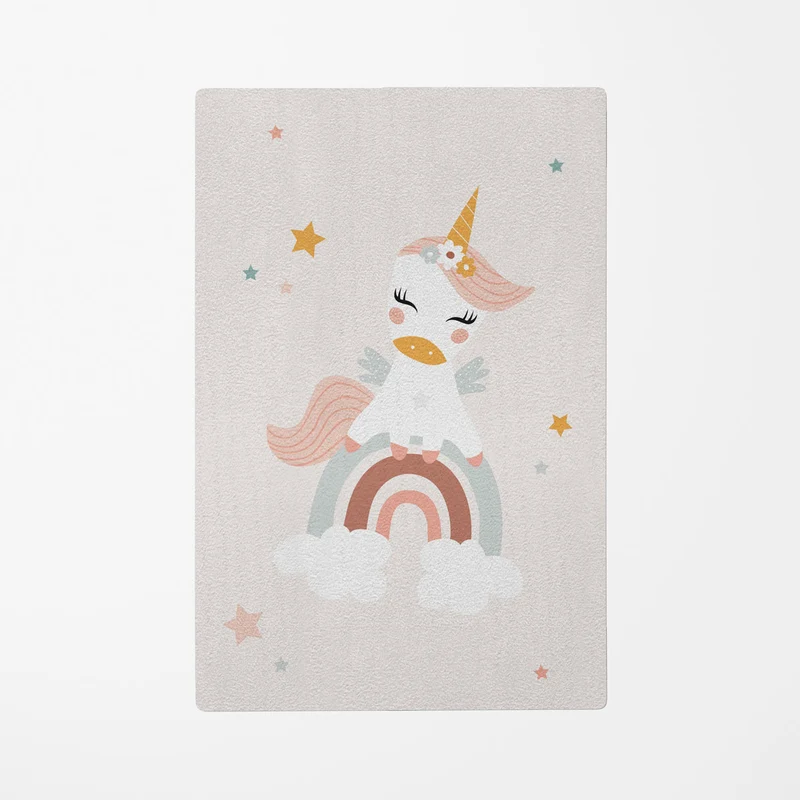 Tapis de jeu Licorne - Plusieurs couleurs et tailles disponibles - Nom personnalisable