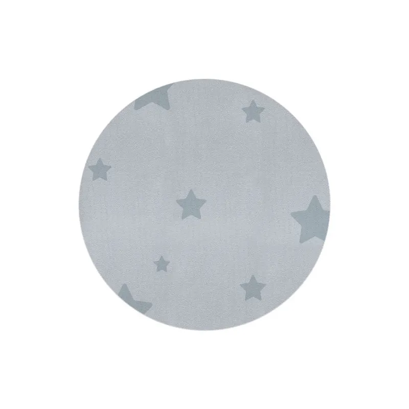 Tapis rond pour enfants à étoiles - Disponible en plusieurs couleurs