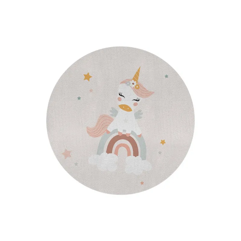 Alfombra redonda de unicornio para niñas - Más diseños