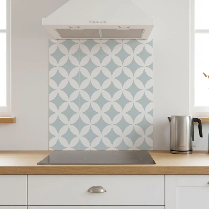 Crédence de cuisine adhésive en forme de diamant - Plusieurs tailles et couleurs disponibles