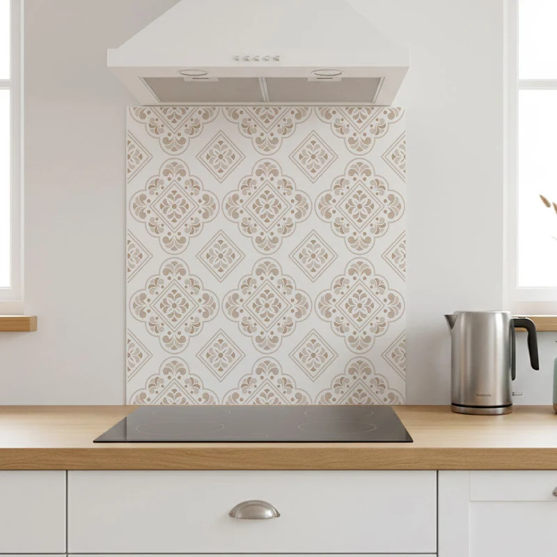 Panel adhesivo de aluminio para salpicadero de cocina Casablanca (varios tamaños y colores disponibles)